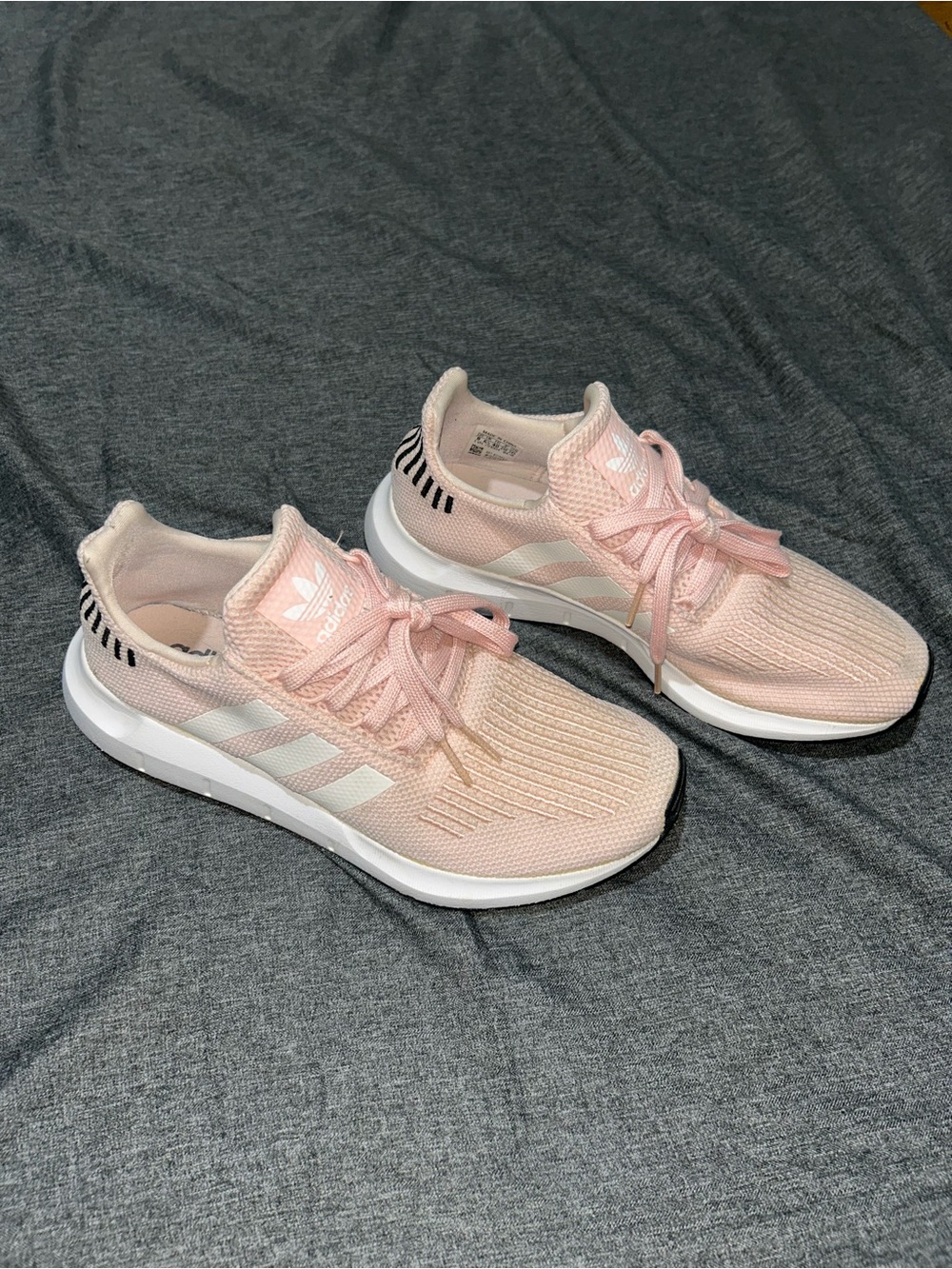 adidas Pink Knit Lace-Up Women's Sneakers